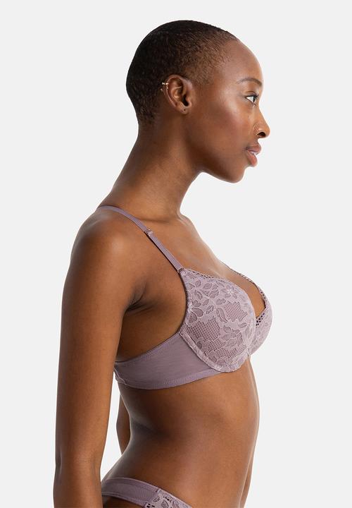 DORINA - Amora 2 pack plunge - beige/purple