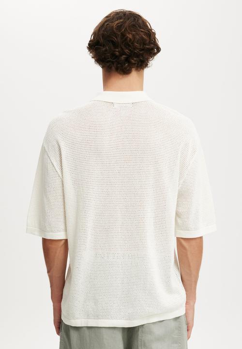 Cotton On - Knitted Polo - Off White