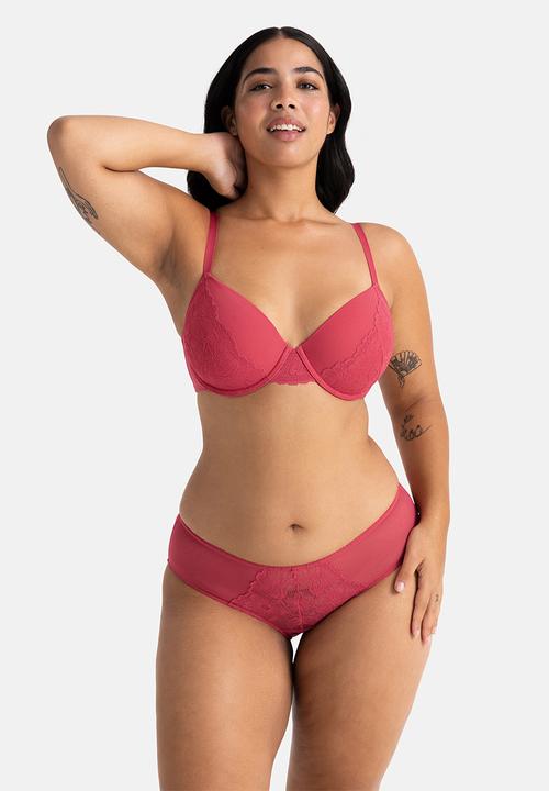DORINA - Plus 2 pack Melanie demi - red/ivory