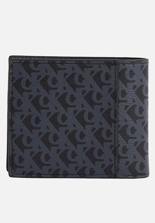 Calvin Klein - Matte Aop Billfold W/Coin - Na Black
