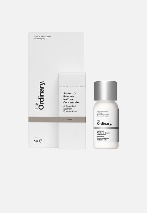 The Ordinary. - Sulfur 10% Powder-to-Cream Concentrate 5g