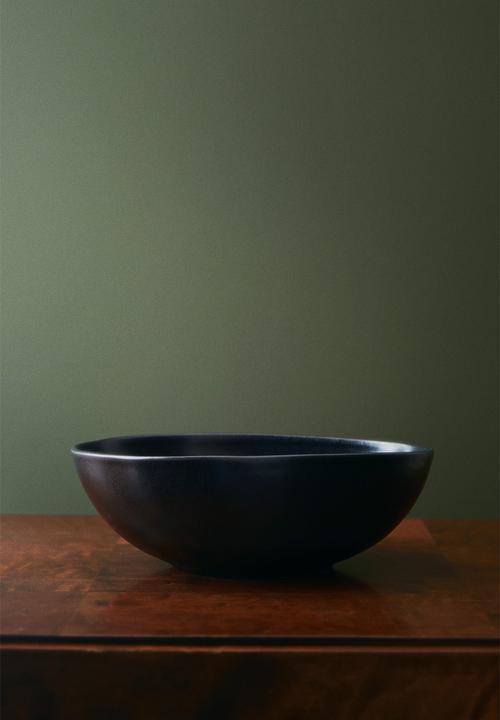 H&M - Large stoneware serving bowl - anthracite grey