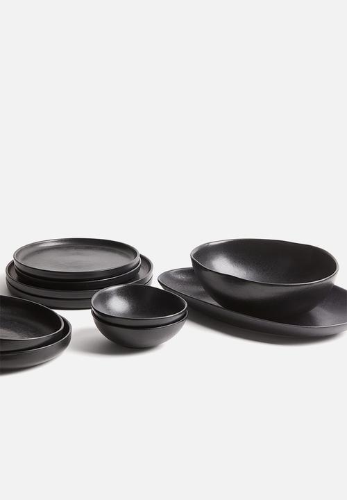 H&M - Large stoneware serving bowl - anthracite grey