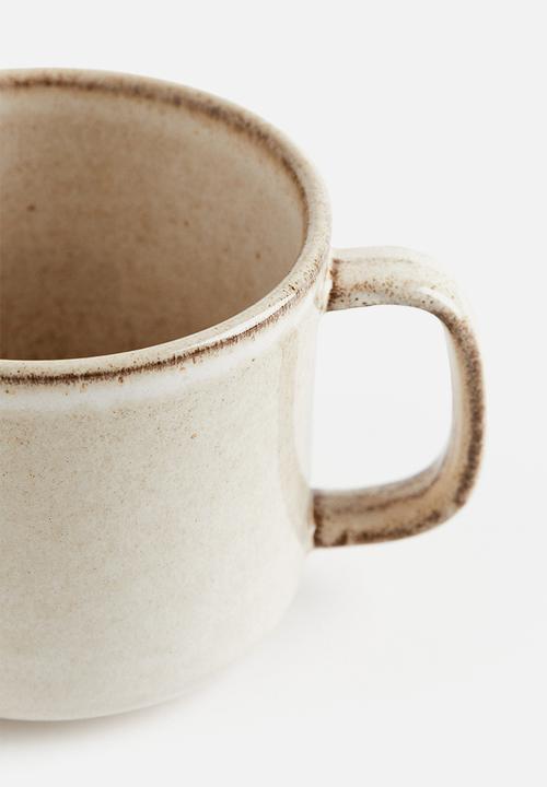 H&M - Reactive-glaze stoneware mug - light beige