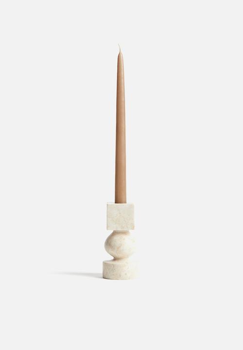 H&M - Marble candlestick - beige