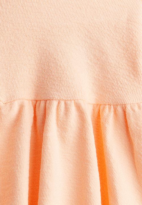 H&M - Crinkled jersey skirt - peach