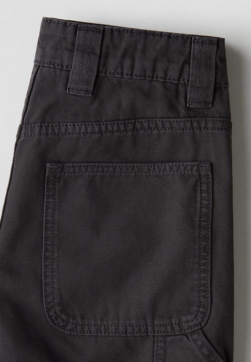 H&M - Loose-fit canvas trousers - dark grey