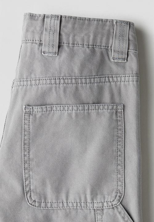 H&M - Loose-fit canvas trousers - light grey