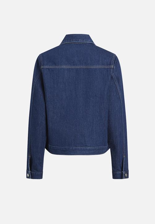 Calvin Klein - Clean short denim jacket - blue