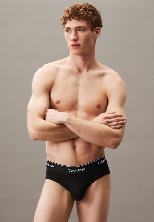 Calvin Klein - Hip Brief 3Pk - Black