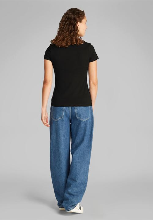 Calvin Klein - Gradient monologo slim tee - black