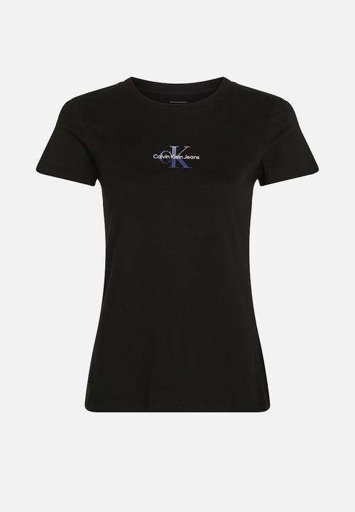 Calvin Klein - Gradient monologo slim tee - black