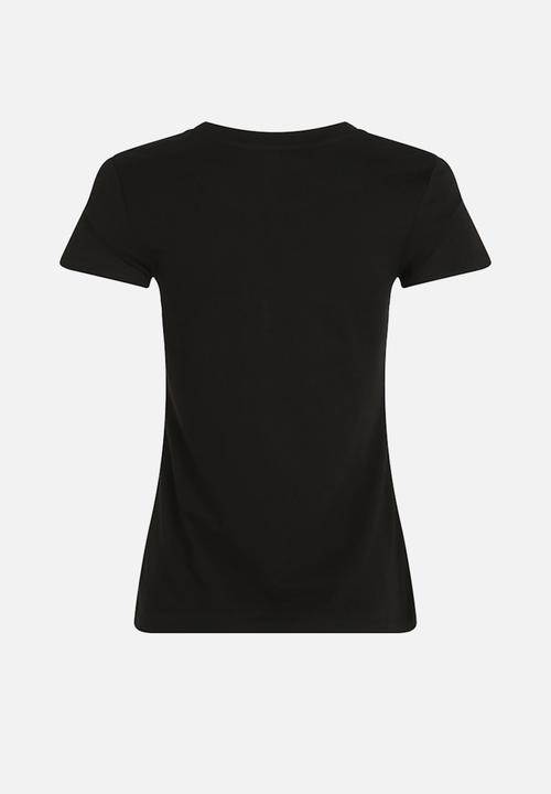 Calvin Klein - Gradient monologo slim tee - black