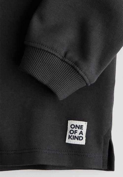 H&M - Zip-top polo shirt - dark grey