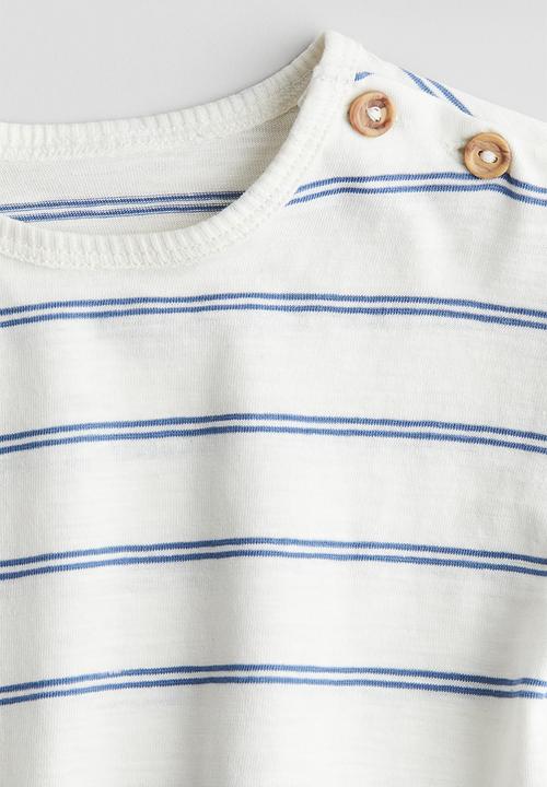 H&M - Cotton jersey t-shirt - white striped