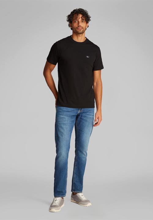 Calvin Klein - Woven Label Regular Tee - Ck Black
