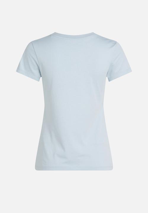 Calvin Klein - Gradient monologo slim tee - blue