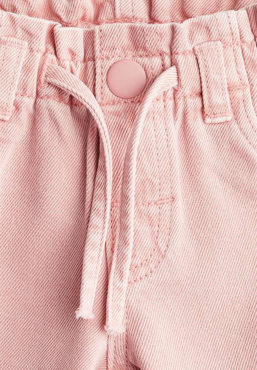 H&M - Paper bag jeans - pink