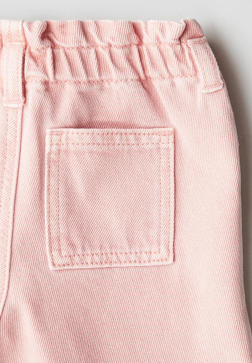 H&M - Paper bag jeans - pink