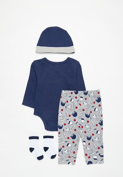Pop Candy - 4 piece set - navy blue/grey/multi