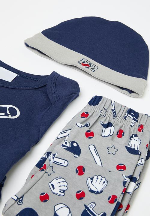 Pop Candy - 4 piece set - navy blue/grey/multi