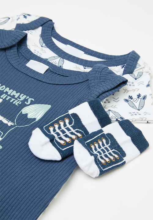 Pop Candy - 3 Piece set - blue & white
