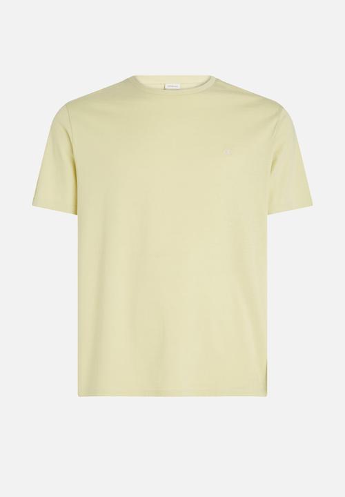 Calvin Klein - Short sleeve Smooth Cttn Solid Crewnk Tee - Hay