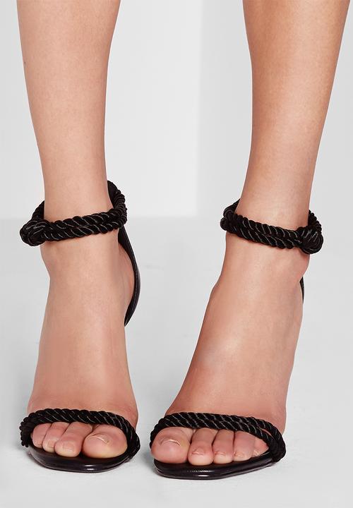Missguided - Knotted Ankle Strap Heel
