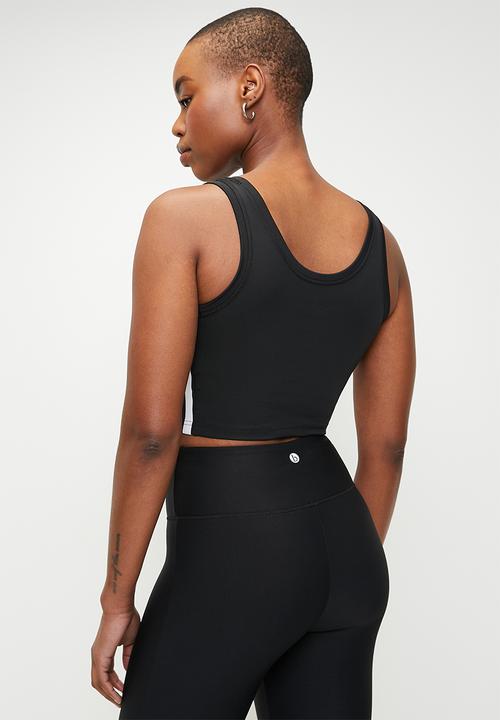 adidas Performance - We 3S Crop Tank - Black