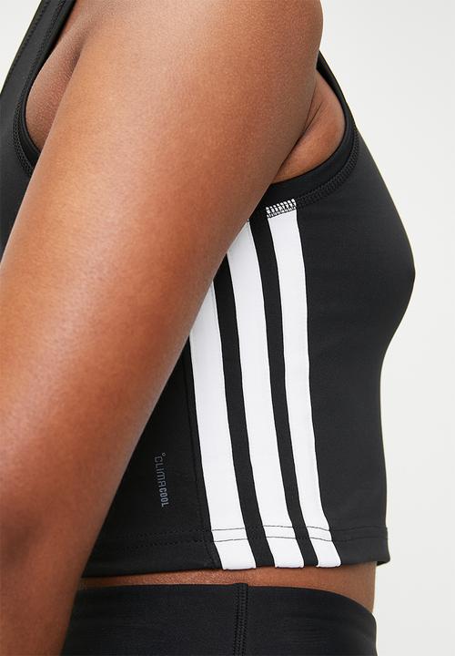 adidas Performance - We 3S Crop Tank - Black