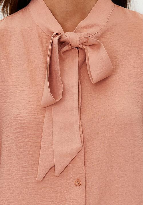 Trendyol - Scarf woven shirt - rose