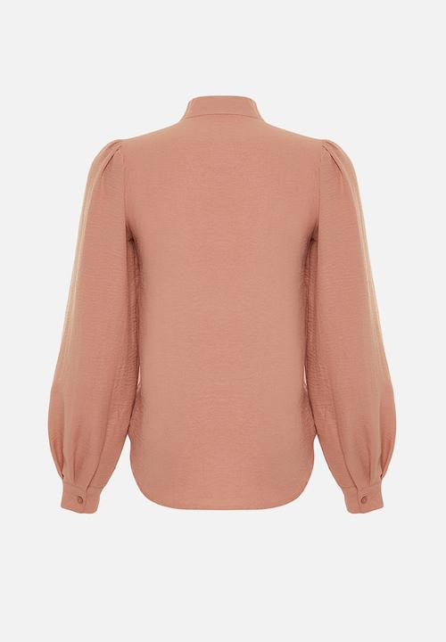 Trendyol - Scarf woven shirt - rose