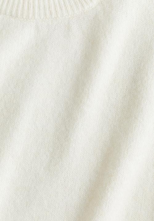 H&M - Brushed fine-knit top - white