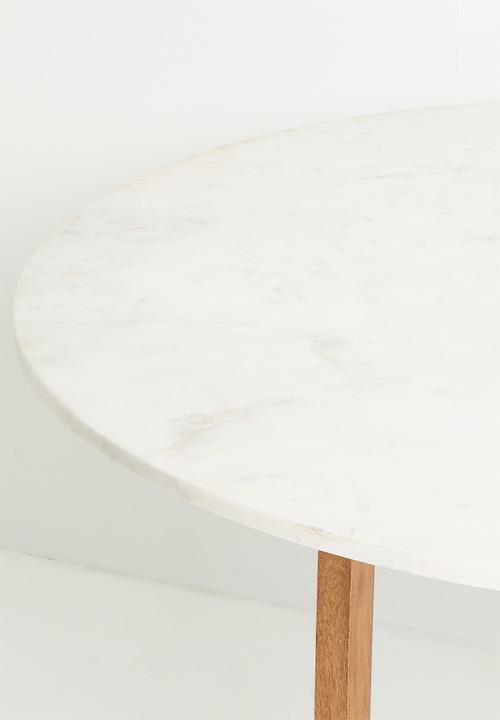 Sixth Floor - Genie Marble & Wood Dining Table - Natural
