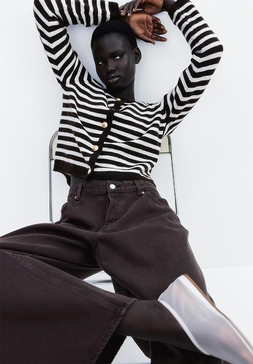 H&M - Wide jeans - dark brown