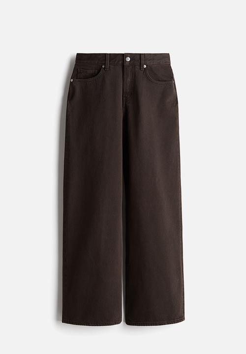 H&M - Wide jeans - dark brown