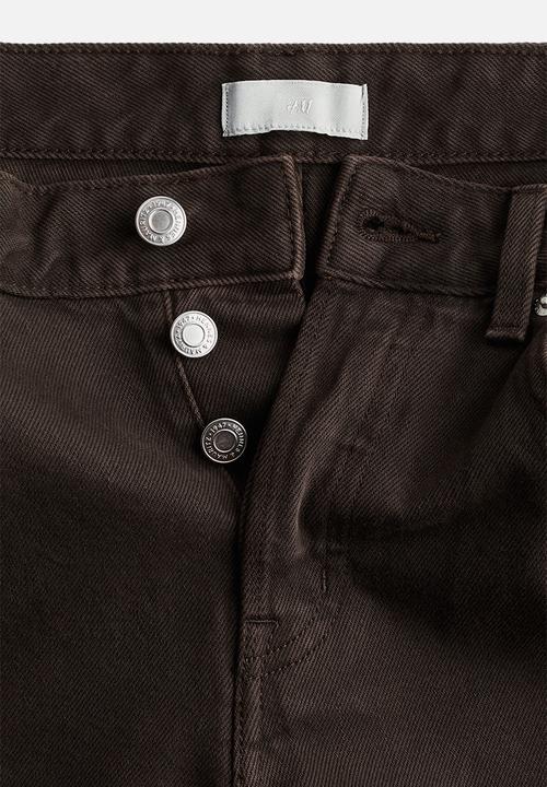 H&M - Wide jeans - dark brown