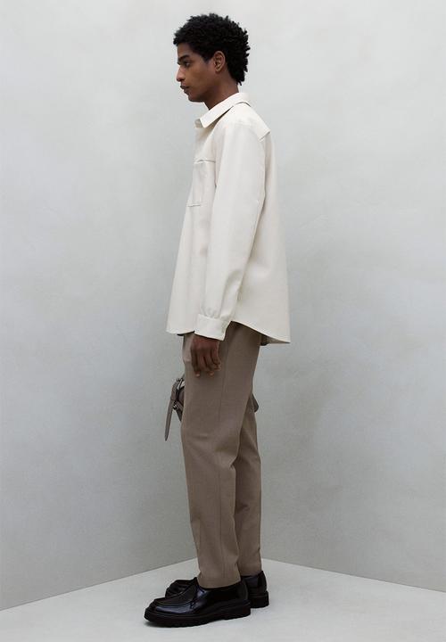 H&M - Slim fit tailored joggers - beige