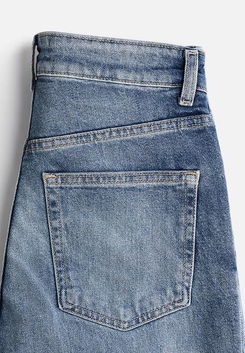 H&M - Wide high jeans - denim blue