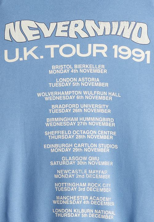 H&M - Oversized printed sweatshirt - blue nirvana