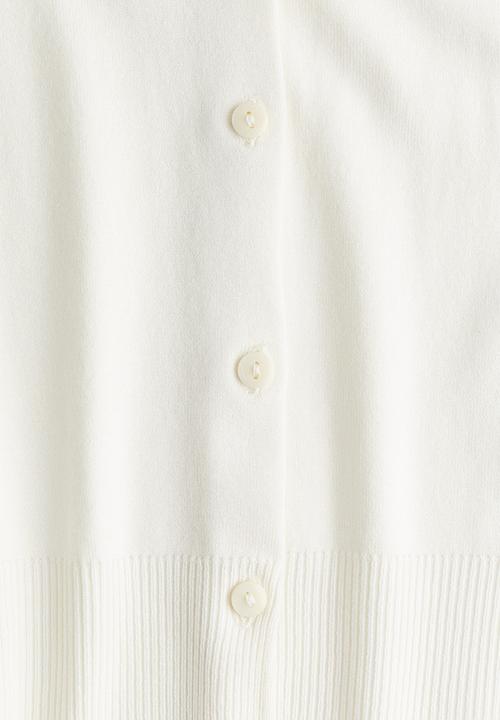 H&M - Button-front sweater vest - cream