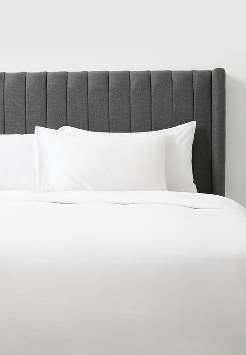 Rio Ribbed Headboard - Charcoal