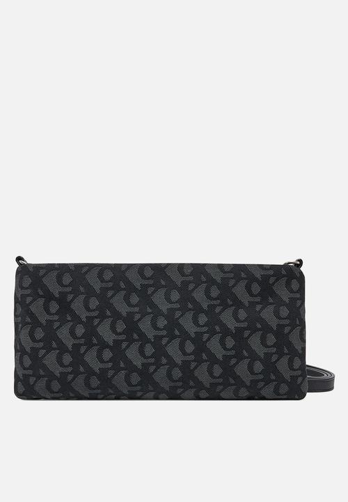 Calvin Klein - Logo jacquard sophie top zip - black