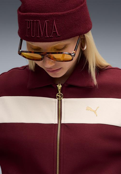 PUMA - T7 Relaxed Track Jacket - Ruby Shimmer