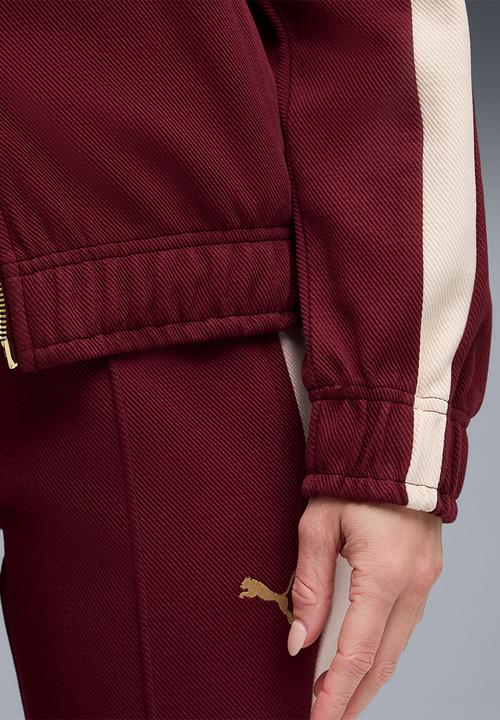 PUMA - T7 Relaxed Track Jacket - Ruby Shimmer