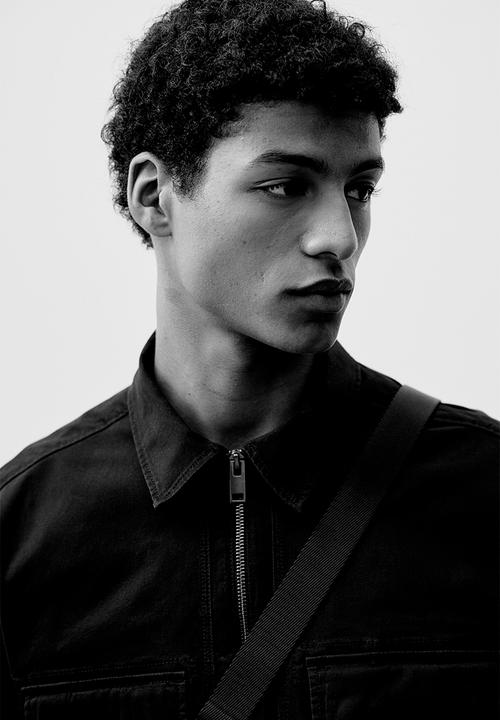 H&M - Regular fit twill overshirt - black