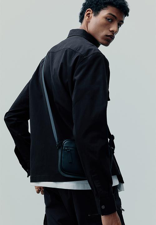 H&M - Regular fit twill overshirt - black