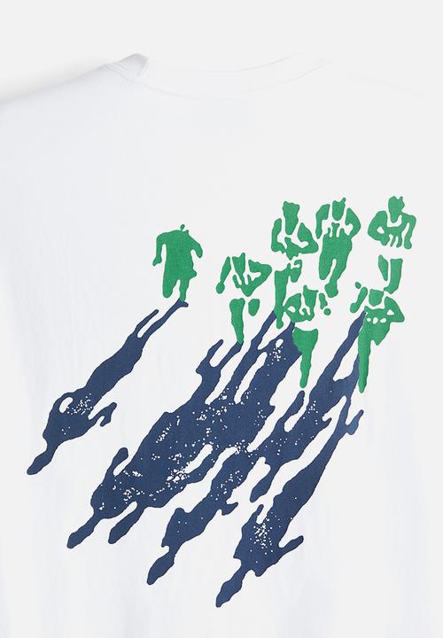 H&M - Loose fit printed t-shirt - white cologne