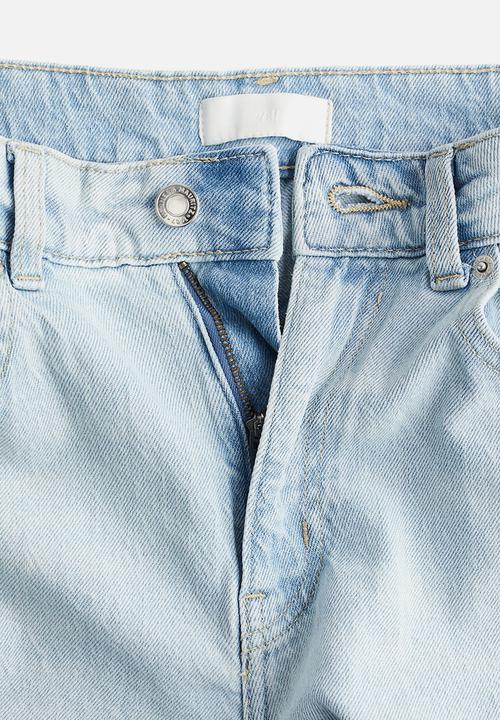 H&M - Wide high jeans - light denim blue 
