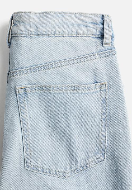 H&M - Wide high jeans - light denim blue 